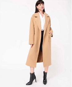 40SOKEM NOIR MANTEAU CAMEL