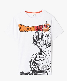 GEMO Tee-shirt garçon à manches courtes imprimé - Dragon Ball Super Blanc