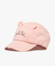 GEMO Casquette bébé fille souple à motif chat rose standard