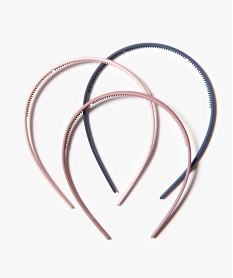 GEMO Serre-tête fille coloris assortis (lot de 3) bleu standard