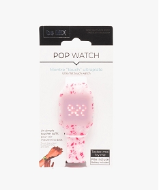 GEMO Montre enfant Touch ultra plate Pop Watch - be Mix Rose