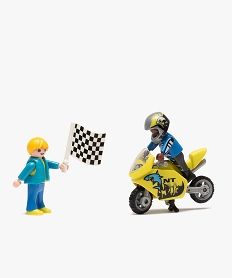 jeu figurines course de moto - playmobil multicoloreQ100401_2