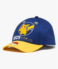 casquette garcon bicolore imprime pikachu - pokemon bleu standardQ103501_1