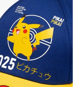 casquette garcon bicolore imprime pikachu - pokemon bleu standardQ103501_2