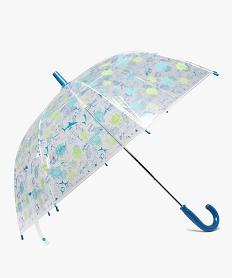 GEMO Parapluie enfant transparent imprimé requins Blanc