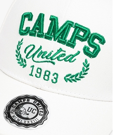 casquette mixte avec inscription brodee - camps united blancQ106301_3