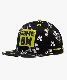 GEMO Casquette garçon avec motif jeu vidéo - Minecraft noir standard