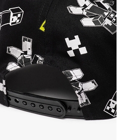 casquette garcon avec motif jeu video - minecraft noir standardQ106701_3