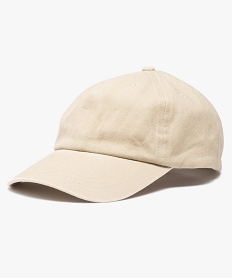 GEMO Casquette homme en coton ajustable blanc chine