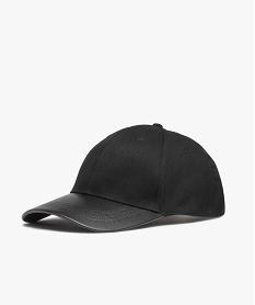 GEMO Casquette homme bimatière unie noir standard