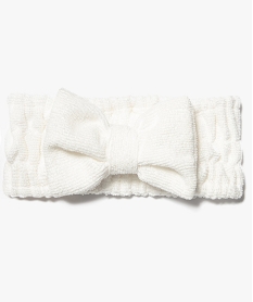GEMO Bandeau de maquillage femme en éponge avec noeud Beige