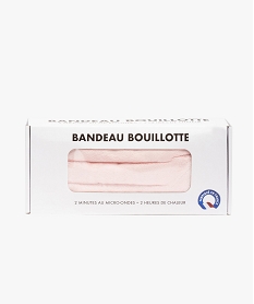 GEMO Bandeau bouillotte à chauffer au micro-ondes Rose