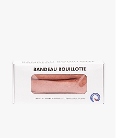 GEMO Bandeau bouillotte à chauffer au micro-ondes Rose