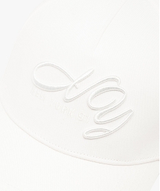 casquette femme avec inscription brodee blanc standardS930201_4