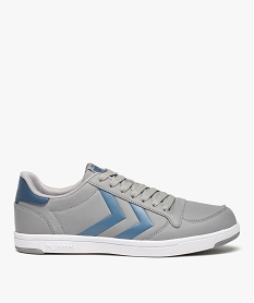 GEMO Baskets homme extralégères bicolores à lacets - Hummel gris standard