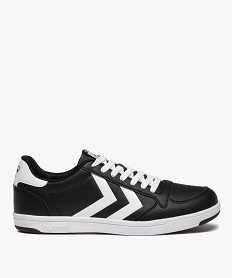 GEMO Baskets homme extralégères bicolores à lacets - Hummel noir vif