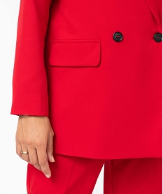 veste blazer fermeture croisee femme rouge vestesT684601_2