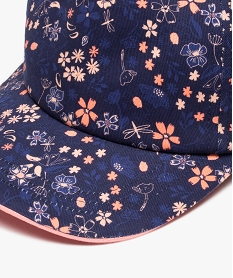 casquette fille a motifs fleuris bleu standardT793001_3