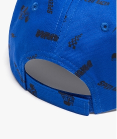 casquette garcon avec motifs voitures de course bleu standardT793101_2