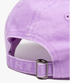 casquette mixte avec broderie en maille bouclette violetT793201_3