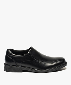 mocassin homme avec surpiqures et petit talon noirU010501_1