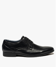 derbies homme unis a bout carre noirU010801_1