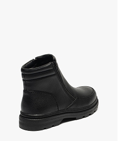 boots homme double zip gamme confort noirU013601_4