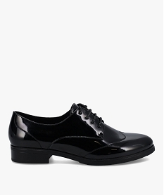 derbies femme a talon plat et dessus fantaisie noir derbiesU014401_1