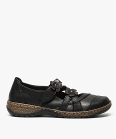 GEMO Babies femme confort avec brides scratch à fleur noir standard