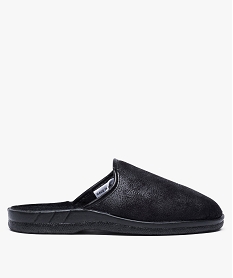 chaussons homme forme mules noirU019901_1