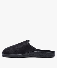 chaussons homme forme mules noirU019901_3