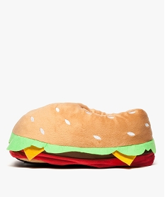 chaussons homme en forme de hamburger orangeU020001_3