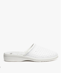 GEMO Sabots confort dessus perforé homme blanc standard