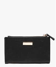 portefeuille compact multi-compartiments femme noir standard porte-monnaie et portefeuillesU024701_1