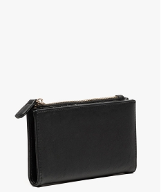 portefeuille compact multi-compartiments femme noir standard porte-monnaie et portefeuillesU024701_2