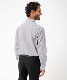 chemise homme a micro-motifs imprime chemise manches longuesU026901_3