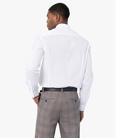 chemise homme coupe droite unie - repassage facile blancU027701_3