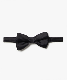 GEMO Nœud papillon homme en satin uni Noir