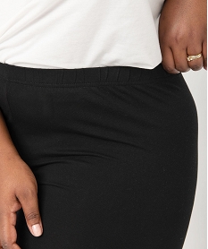 legging femme grande taille uni en coton stretch noir leggings et jeggingsU029501_2