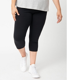 GEMO Legging uni longueur 78ème femme grande taille Noir