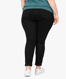 jegging femme grande taille en coton stretch noir pantalons et jeansU030601_3