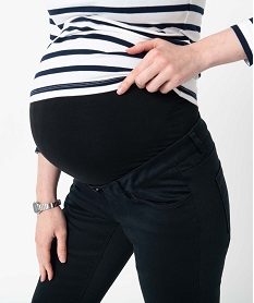 jean de grossesse coupe slim avec bandeau elastique noirU031101_2