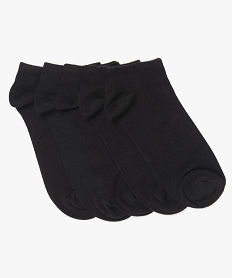 chaussettes fille ultra courtes unies (lot de 5) noir standard chaussettesU034801_1