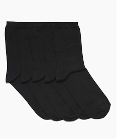 chaussettes hautes coloris uni garcon (lot de 5) noir standardU035101_1