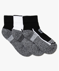chaussettes de sport garcon tige courte (lot de 3) grisU035201_1