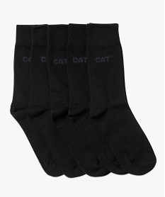 lot x5 chaussettes hautes - caterpillar - confort top noir standardU035901_1