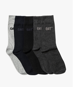 lot x5 chaussettes hautes - caterpillar - confort top gris standardU036001_1