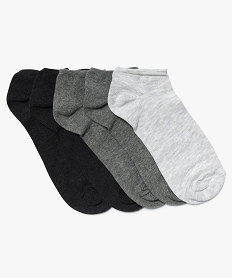 chaussettes homme tige ultra-courtes (lot de 5) gris standardU037001_1