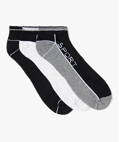 chaussettes de sport courtes homme (lot de 3) noir standardU037301_1