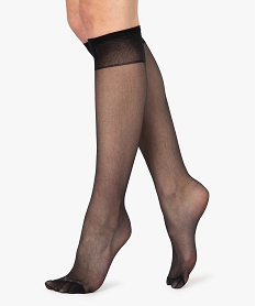 mi-bas femme en mousse 20 deniers (lot de 3) noir standardU039701_1